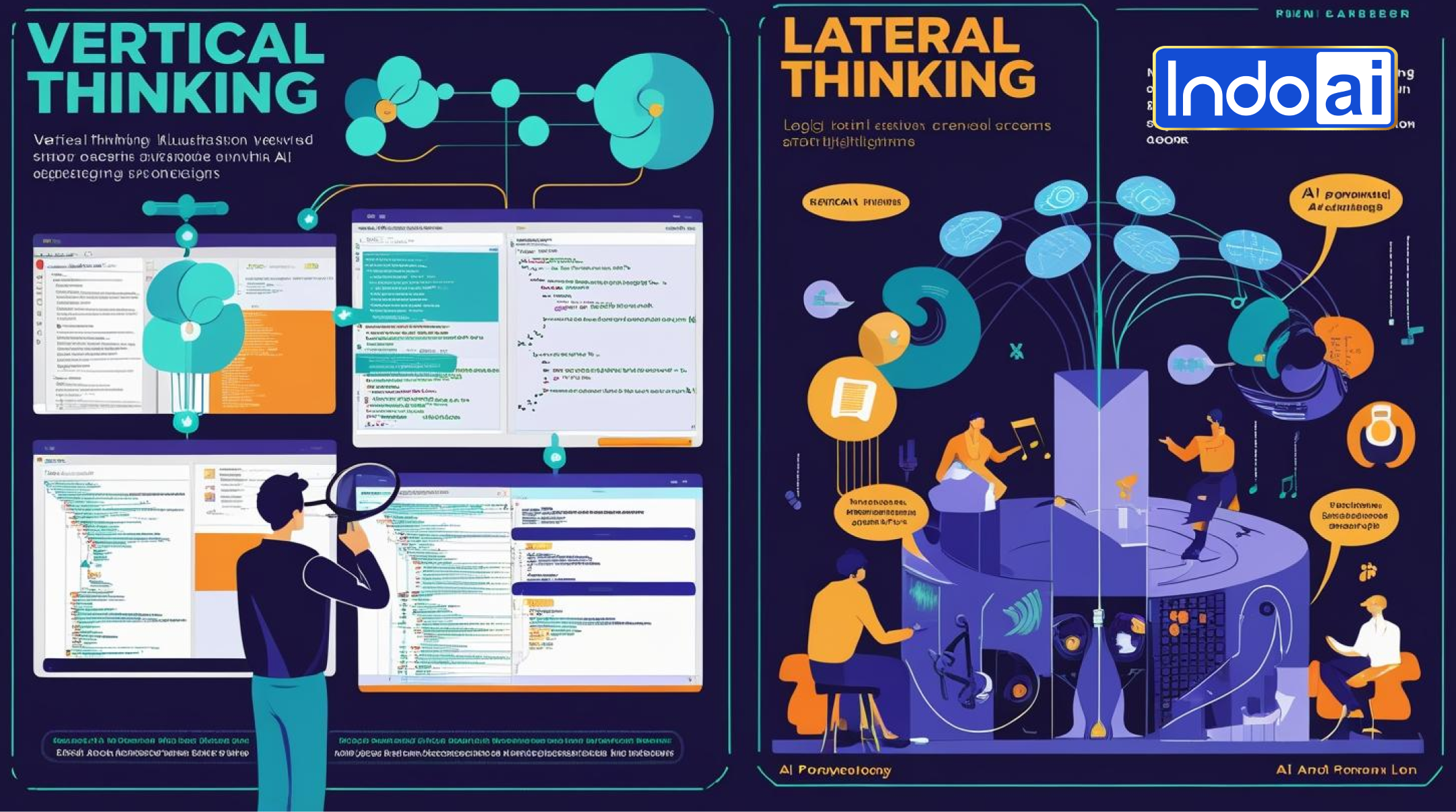 Power of Vertical and Lateral Thinking in AI and Lateral Computin