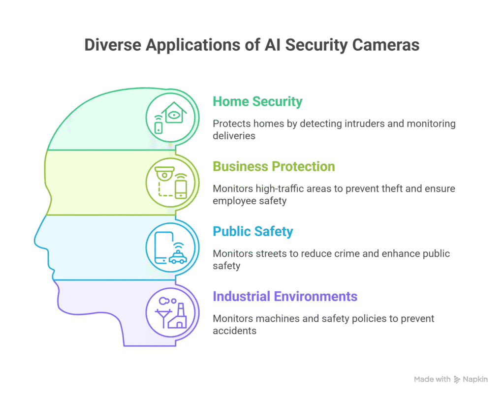 applications of ai security cameras