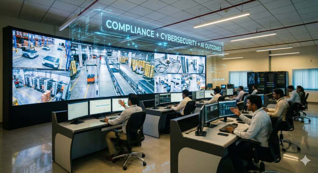 Enterprise command and control center for AI-powered video surveillance, compliance monitoring, and cybersecurity analytics