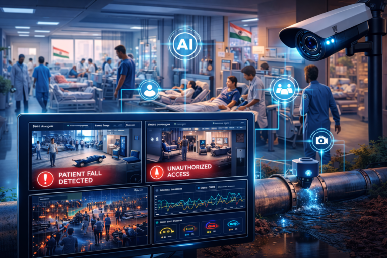 AI hospital monitoring system analyzing patient safety using intelligent video analytics in India