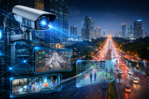 Edge AI video analytics monitoring traffic and public spaces in an Indian smart city