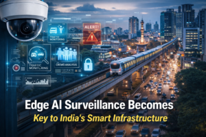 Edge AI surveillance system supporting smart infrastructure in India
