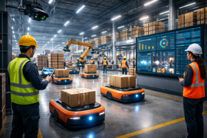 AI smart warehousing system in India using automation and real-time logistics monitoring technology