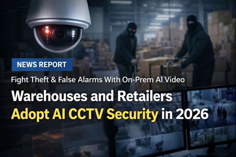 On-prem AI CCTV camera monitoring warehouse intrusion and theft after hours